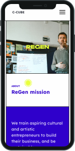 C-Cube Project Responsive Design for Phones