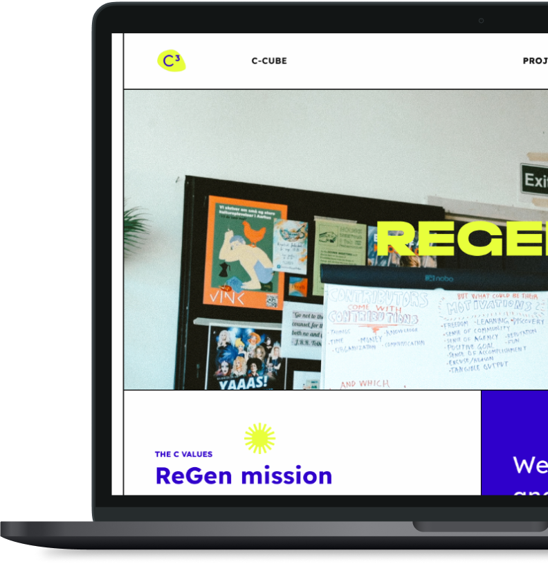 C-Cube Project Responsive Design for Laptops